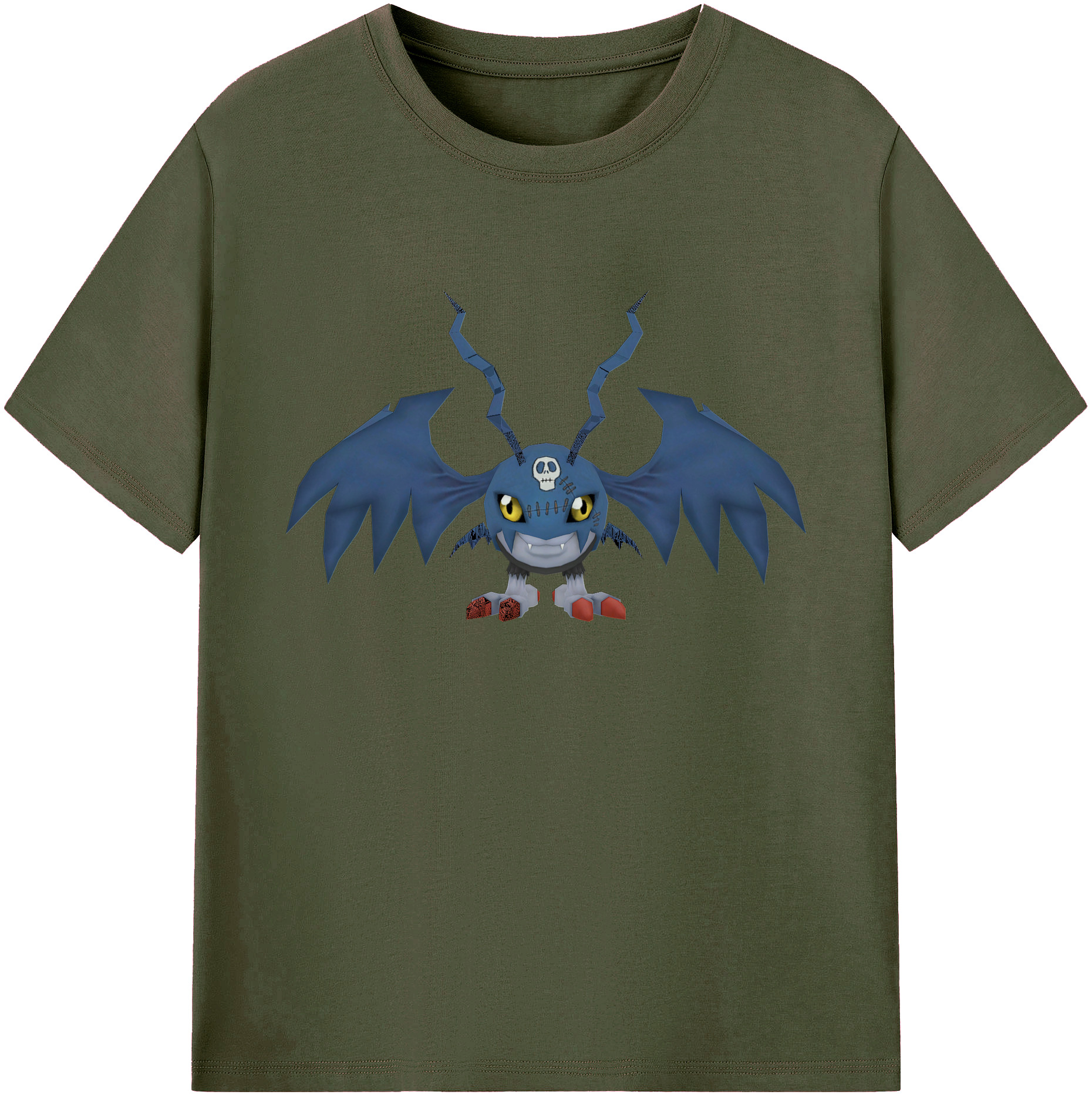 （画像用） Digimon デジタルモンスター/デジモン 綿100％ メンズ半袖Tシャツ｜肌触りやわらか＆通気性